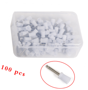 100 Pc Dental Tooth Polish Polishing Cup Prophy Brush 4 Webbed